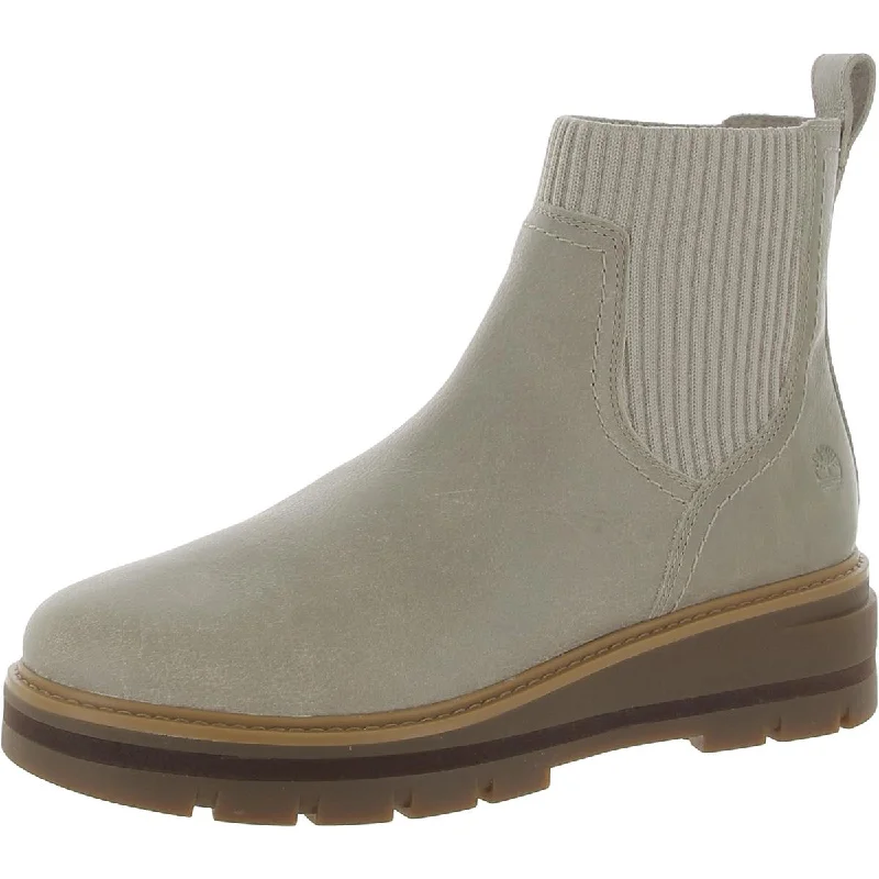 Boots with solid sole layers -Timberland Womens Cervina Valley Leather Ankle Chelsea Boots