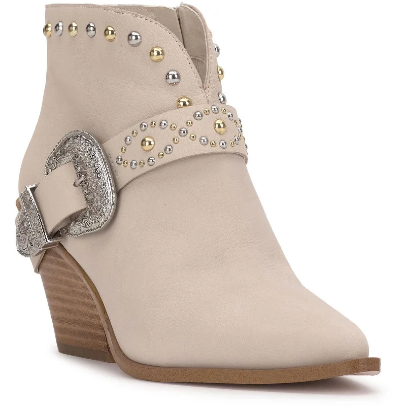 Boots with faint reflective tones -Jessica Simpson Womens Pivvy Suede Studded Cowboy, Western Boots