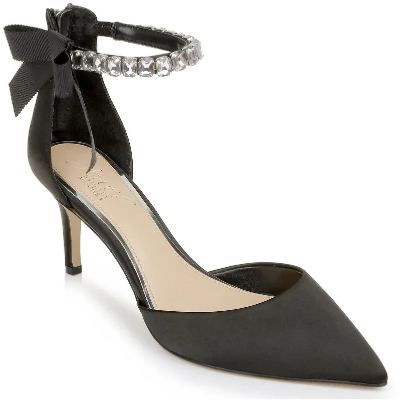 Premium high heels for classy evenings-Jewel Badgley Mischka Womens Jaycee Dressy Ankle Strap Pumps